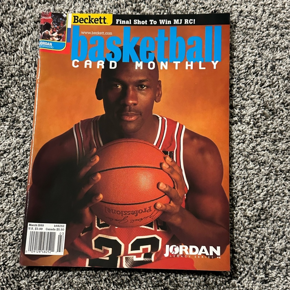Beckett Basketball Michael Jordan Price Guide Magazine March 1999 Chicago Bulls